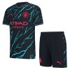 Officiële Voetbalshirt + Korte Broek Manchester City Derde 2023-24 - Kids